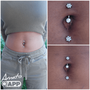 cute anchor belly button rings