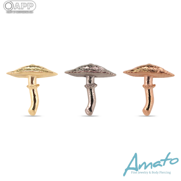 Thin Mushroom 18g Threadless